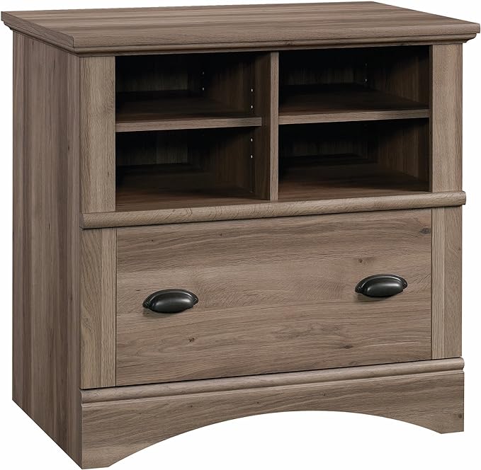 Sauder Harbor View Lateral File, Salt Oak finish