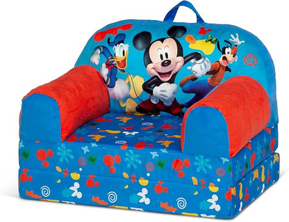 Delta Children Cozee Buddy Flip-Out Kids Chair, Mickey Mouse