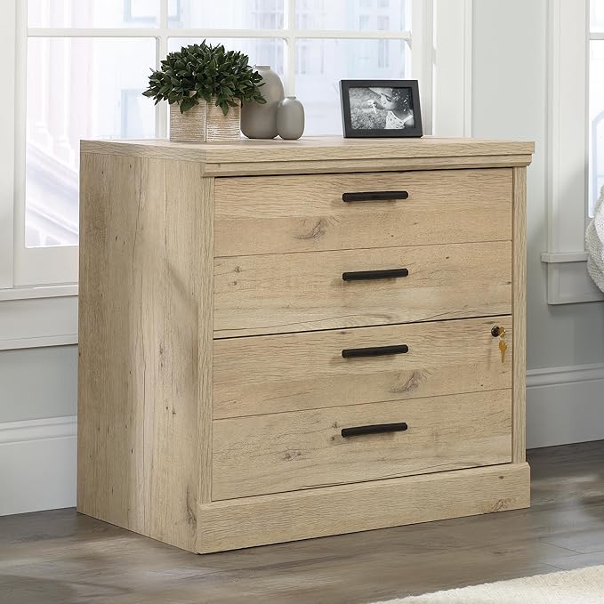 Sauder Aspen Post Lateral File, L: 31.26" x W: 19.45" x H: 29.72", Prime Oak Finish