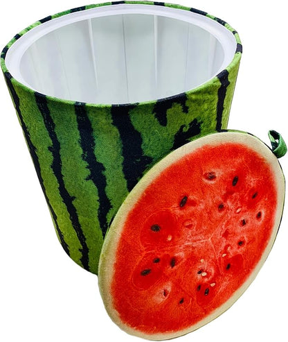 Storl Organizer Storage Stool for Toy and Cloth and Kids Stool (Watermelon, 12Wx13H)