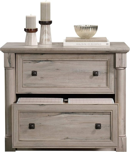 Sauder Palladia Lateral File, L: 36.81" x W: 22.01" x H: 29.61", Split Oak finish