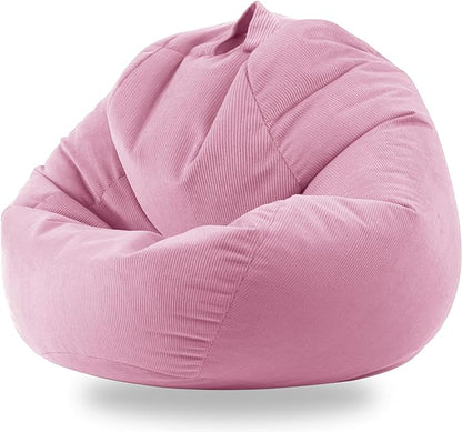 3 Ft Bean Bag Chair Cover (No Filler) Stuffed Animal Storage Bean Bag Cover for Pets Dogs/Cats Bed Corduroy Stuffed for Organizing Plush Toys
