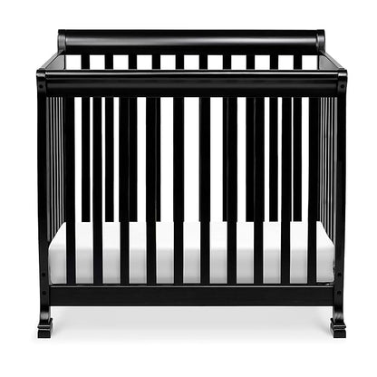 DaVinci Kalani 4-in-1 Convertible Mini Crib in Ebony | Greenguard Gold Certified