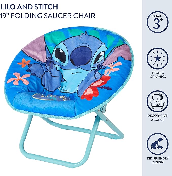 Idea Nuova Stitch Toddler Saucer Chair