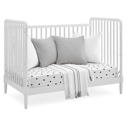 Delta Children Saint 4-in-1 Convertible Crib - Greenguard Gold Certified, Bianca White