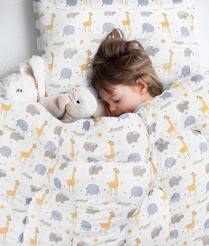 Utopia Bedding All Season Safari Comforter Set with 2 Pillow Cases, 3 Piece Soft Brushed Microfiber Kids Bedding Set for Boys/Girls, Machine Washable (Twin)