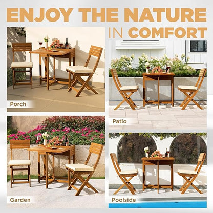 Natural Bistro Set, Onesize, Flower Shelf Table