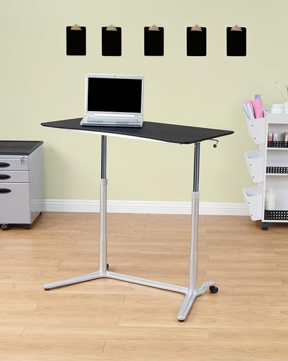 Calico Designs 51230 Sierra Height Adjustable Desk, Silver/Black 37.5 Inch