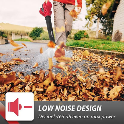 PowerSmart Cordless Leaf Blower with Battery and Charger, 2 Speed Mode, 20V Electric Lightweight Small Battery Powered Leaf Blower for Lawn Care, Patio, Jobsite