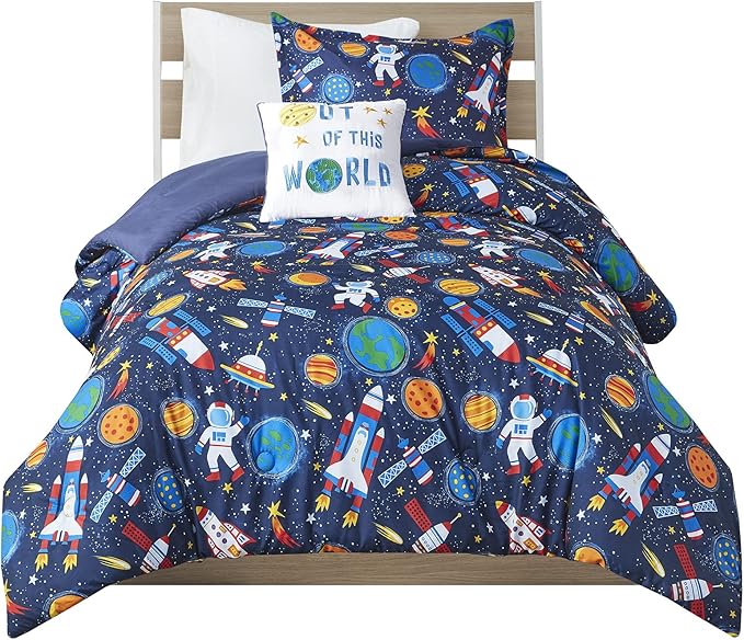 Mi Zone Kids Nash Printed Comforter Set, Full/Queen, Multi 4 Piece