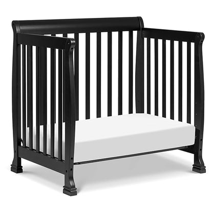 DaVinci Kalani 4-in-1 Convertible Mini Crib in Ebony | Greenguard Gold Certified