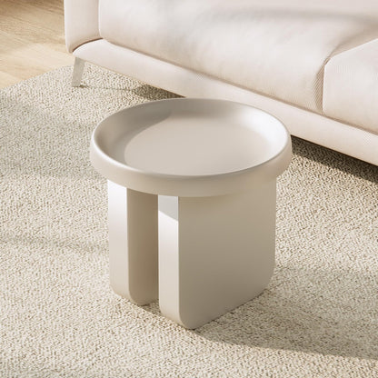 Round Coffee Table,Modern Coffee Table,Unique Circle Coffee Tables,Metal Center Table for Living Room (Black, 29.5 x 16.5)