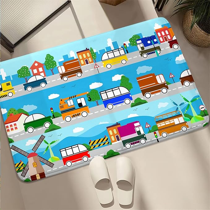 Car Carpet for Kids Kids Rugs for Playroom Car Track Rug Road Rug for Kids Car Play Rug Road Carpet for Toy Cars Car Track Rugs for Boys Car Rug for Boys Room 2'×3'