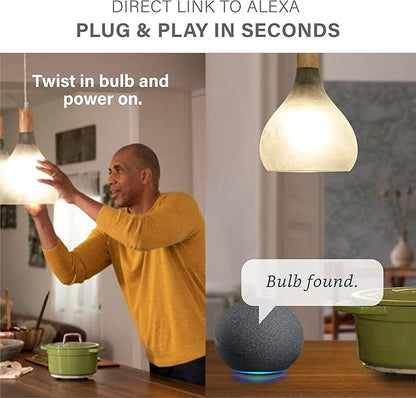 Sengled Light Bulb, S1 Auto Pairing with Alexa Devices, Color Changing , Smart Light that Work with , Bluetooth Mesh Smart Home Lighting, E26 60W Equivalent, 800LM, 4 Count (Pack of 1)