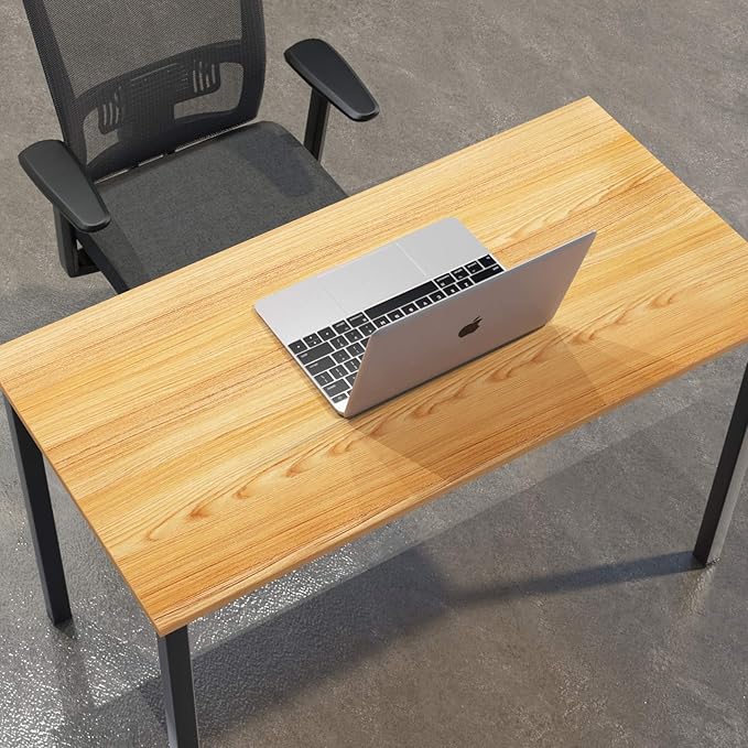 SDHYL 47 inches Contemporary Computer Desk Spacious Workstation Sturdy Writing Desk Meeting Desk, S7-GCP2AC3-120TB