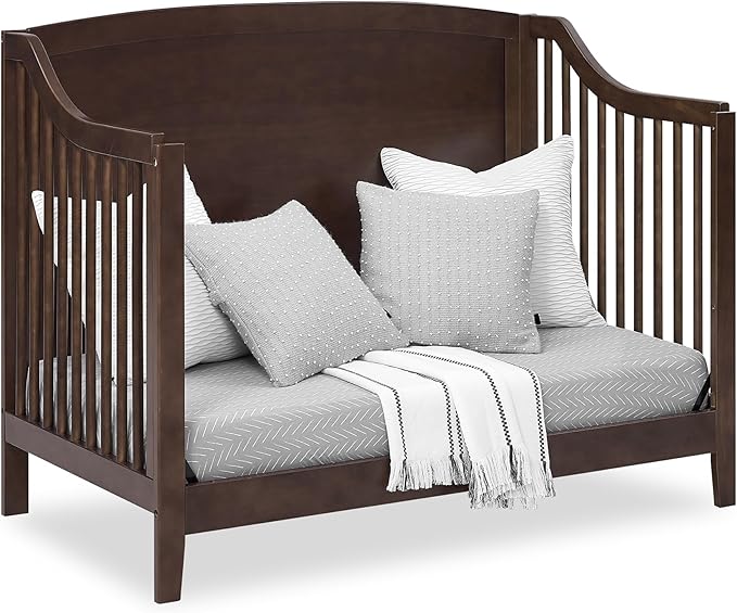 Delta Children Campbell 6-in-1 Convertible Crib - Greenguard Gold Certified, Walnut Espresso