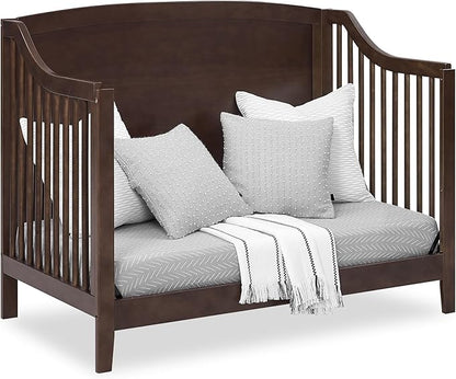 Delta Children Campbell 6-in-1 Convertible Crib - Greenguard Gold Certified, Walnut Espresso