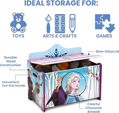 Delta Children Deluxe Toy Box, Disney Frozen II