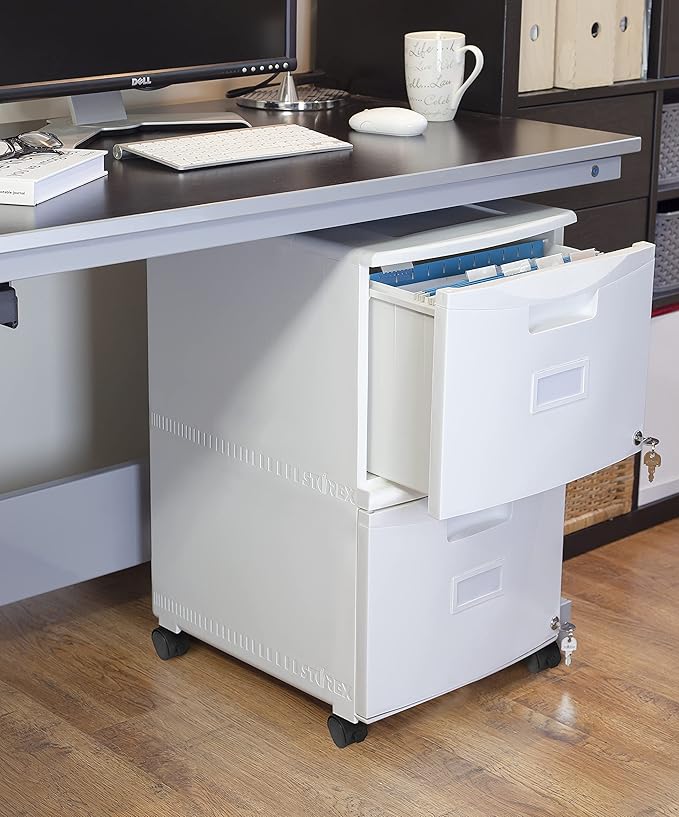 Storex 61316U01C File Cabinet, 1-Pack, White