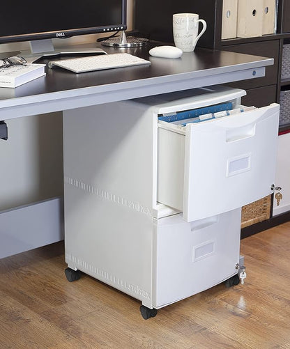 Storex 61316U01C File Cabinet, 1-Pack, White