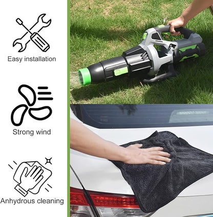Car Drying Nozzle for EGO Leaf Blower - for EGO Power+ 530 575 580 615 650 765 Leaf Blower (Car Drying Nozzle/Car Wash Towel 16x16 in*2)