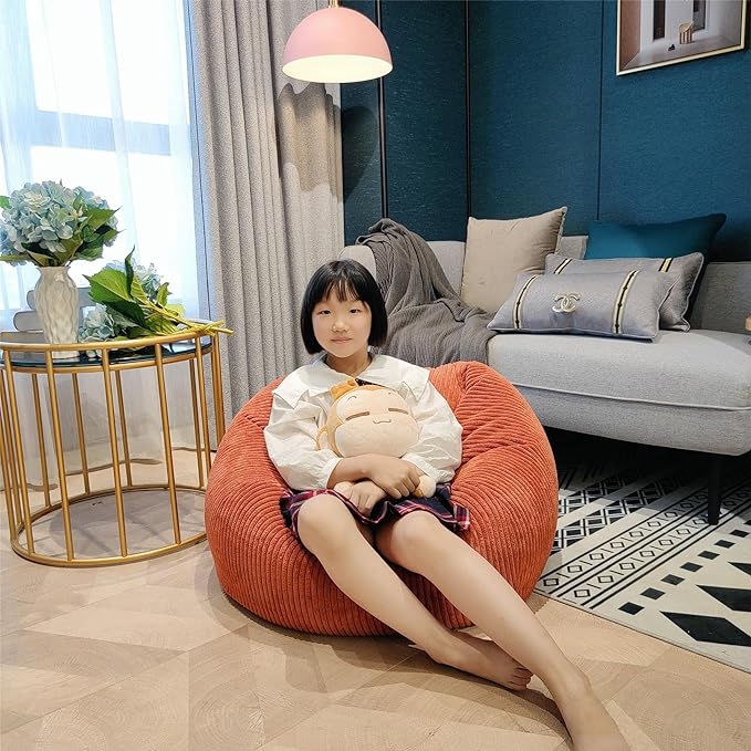 Bean Bag Chairs (No Filler),Bean Bag Cover,Stuffed Animal Storage Bean Bag,Toddler Bean Bag,Bean Bag for Adults,Kids,Teens,Large bean bag