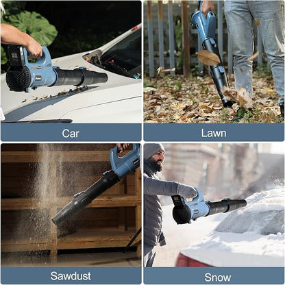 AVID POWER 20V Cordless Leaf Blower, Electric Battery Operated Blower with Two Batteries, Dual-Speed Settings and Charger Included, Light Duty for Lawn Care