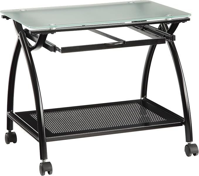 OSP Designs NWP30-BK Office Star Newport Powder Coated Steel Frame Mobile File Holder, Black