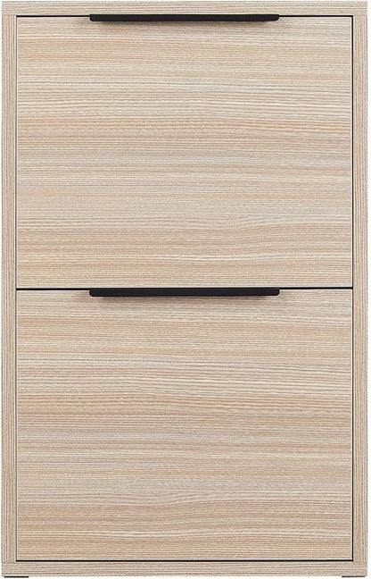 2 Drawer Wood File Cabinet,Vertical Wooden Storage Filing Cabinet for A4 or Letter Size,Under Desk Storage Cabinet for Home Office,Beige