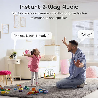 Geeni Aware 1080p HD Smart Camera – Indoor Home Security Camera – No Hub Required – Motion Detection Camera – Smart Camera Works with Amazon Alexa and Google Home, Requires 2.4 GHz Wi-Fi