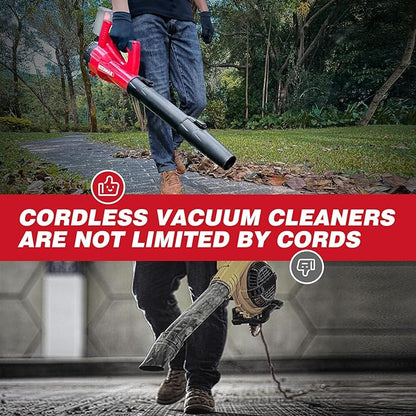 Leaf Blower Cordless for MilWaukee m18 Battery, 125-MPH 450-CFM Cordless Leaf Blower, Battery Powered Leaf Blowers for Town Care, Patio, Blowing Leaves and Snow (Battery Not Included, Only Tool)