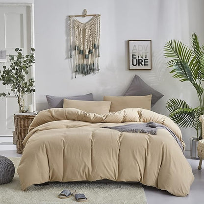 Champagne Comforter Set Queen Beige Bedding Set Women Light Khaki Comforter Set Queen 3 PCs Durable Comforter Queen Khaki Bedding Set Breathable Light Champagne Bed Comforter Set