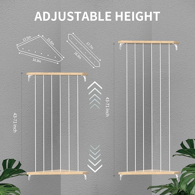 Stuffed Animal Storage Toy Storage Organizer, Upgraded Stuffed Animal Hammock Corner & Stuffed Animal Net for Plushie Toys with Adjustable Height for Kids Playroom Bedroom Organizer