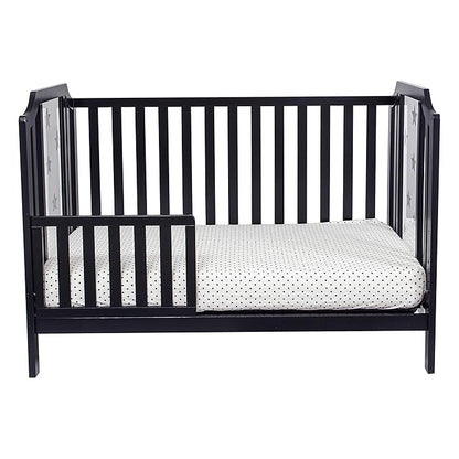 Suite Bebe Celeste 3 in 1 Convertible Island Crib Wood and Acrylic, Black