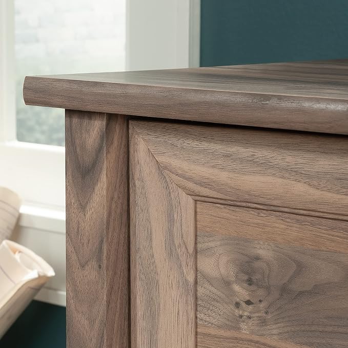 Sauder County Line Dresser, L: 33.31" x W: 23.47" x H: 29.37", Washed Walnut Finish