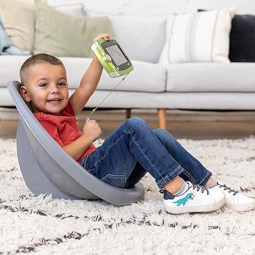ECR4Kids Leaf Floor Seat, Rocker Chair, Sage/Grey, 6-Piece