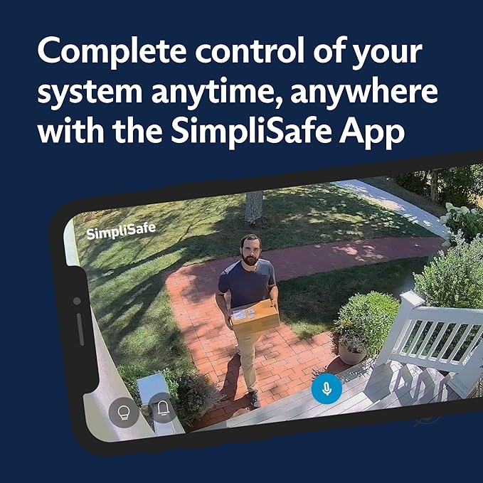 SimpliSafe 7 Piece Wireless Outdoor Camera Home Security System - Optional 24/7 Professional Monitoring - No Contract - Compatible with Alexa and Google Assistant