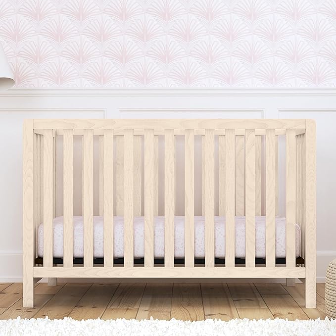 Carter's by DaVinci Colby 4-in-1 Low-Profile Convertible Crib in Washed Natural, Greenguard Gold Certified