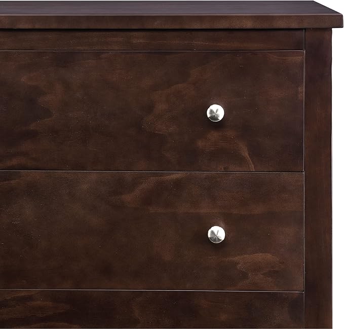 Delta Children Campbell 3 Drawer Dresser, Walnut Espresso