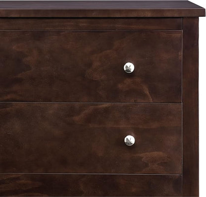 Delta Children Campbell 3 Drawer Dresser, Walnut Espresso
