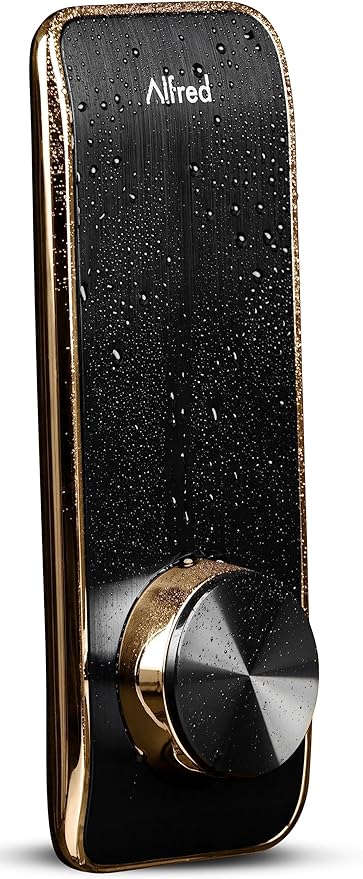 Alfred Touchscreen Keypad Pin + Key Entry Smart Door Lock Combo with Wi-Fi Connect Bridge & Key (DB2W-B-GL)