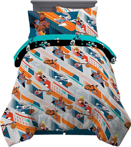 Franco Kids Bedding Super Soft Comforter and Sheet Set with Sham, 5 Piece Twin Size, Space Jam 2 A New Legacy