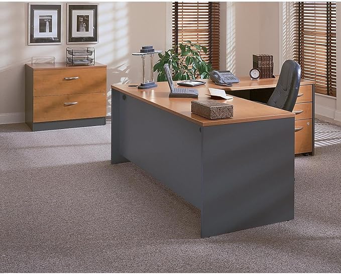Bush Business Furniture Series C Collection 48W Return Bridge in Natural Cherry