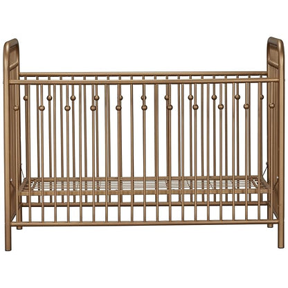 Little Seeds Monarch Hill Ivy Metal Crib, Gold
