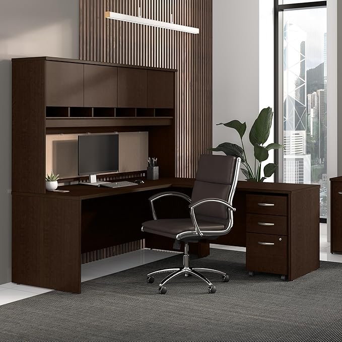 Bush Business Furniture Series C 3 Drawer Mobile File Cabinet in Mocha Cherry - Assembled