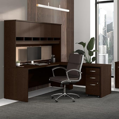 Bush Business Furniture Series C 3 Drawer Mobile File Cabinet in Mocha Cherry - Assembled