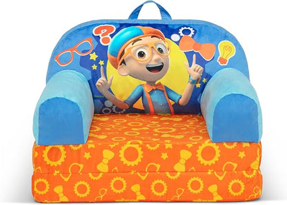 Delta Children Cozee Buddy Flip-Out Kids Chair, Blippi