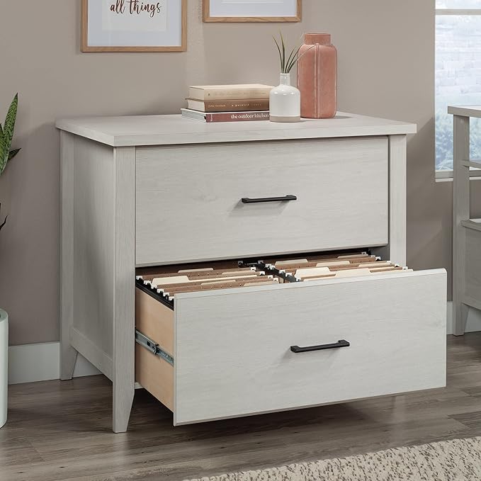 Sauder Summit Station 2-Drawer Lateral File Cabinet, L: 33.86" x W: 20.87" x H: 29.02", Glacier Oak