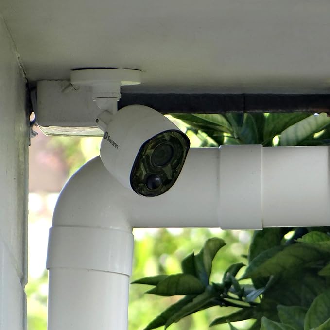 Swann Indoor/Outdoor Home Security Camera, 1080p PIR Bullet Cam, Infrared Night Vision, Thermal Heat Sensing, BNC Wired Add to DVR, SWPRO-1080MSB, 1080p Bullet Security Camera (SWPRO-1080MSB-US)