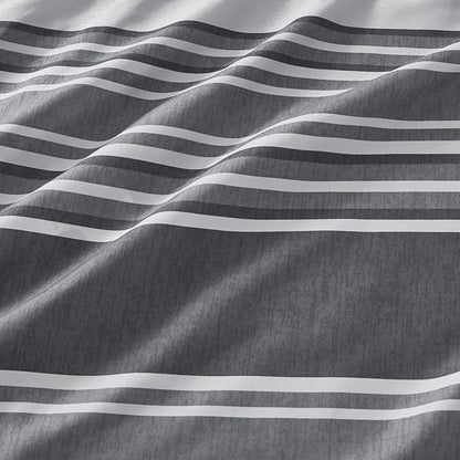 Bedsure Bed in a Bag King 7 Pieces - Striped Beddding sets, King Comforter Sets with Comforter, Fitted Sheet, Flat Sheet, Pillowcase & Shams